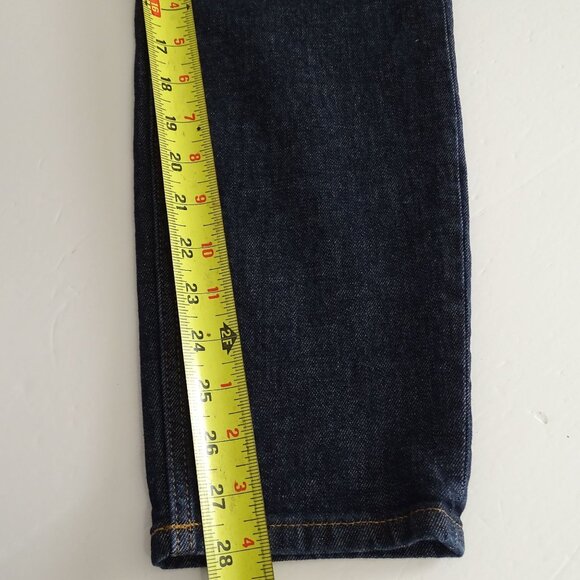 Everlane Mid Rise Skinny Denim Jeans Men Size 32 Regular Dark Wash Blue - Picture 9 of 10